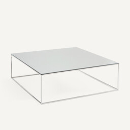 Mahaut Chromed Metal Mirrored Coffee Table
