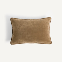 Parma Cushion Cover in Washed Cotton Velvet - thumbnail 4
