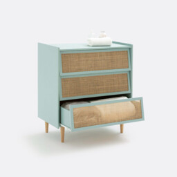 Kaya 3-Drawer Wickerwork Chest of Drawers - thumbnail 2