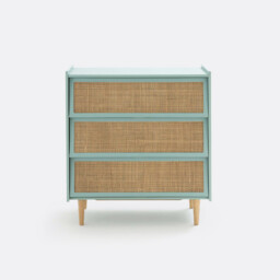 Kaya 3-Drawer Wickerwork Chest of Drawers - thumbnail 3