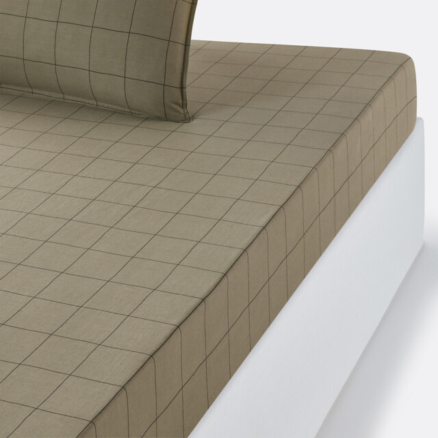 Monille 25cm High Washed Cotton Fitted Sheet - image 1