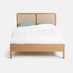Esmara Ash/Veneer/Linen Bed with Bed Base - thumbnail 3