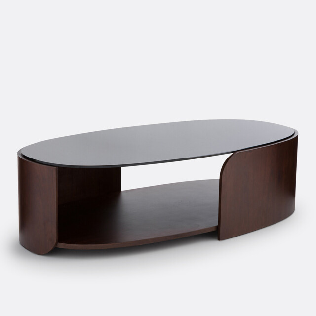 Spinella Coffee Table with Tempered Glass Top - image 1