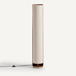 Glipie Imitation Leather and Linen Floor Lamp - thumbnail 3