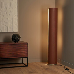 Glipie Imitation Leather and Linen Floor Lamp - thumbnail 4