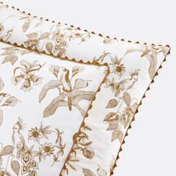 Granadille Monochrome Floral Crochet 100% Washed Cotton Pillowcase - thumbnail 3