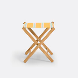 Veniza Folding Director's Stool in Acacia and Canvas - thumbnail 2