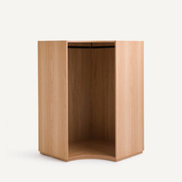 Evoria Oak Veneer Corner Unit For A Mix and Match Wardrobe - thumbnail 4