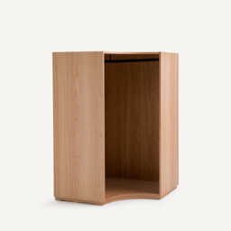 Evoria Oak Veneer Corner Unit For A Mix and Match Wardrobe - thumbnail 1