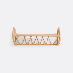 Malu Rattan Wall Rack with 5 Hooks - thumbnail 4