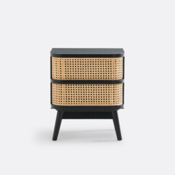 Laora Cane Bedside Table with 1 Drawer - thumbnail 2