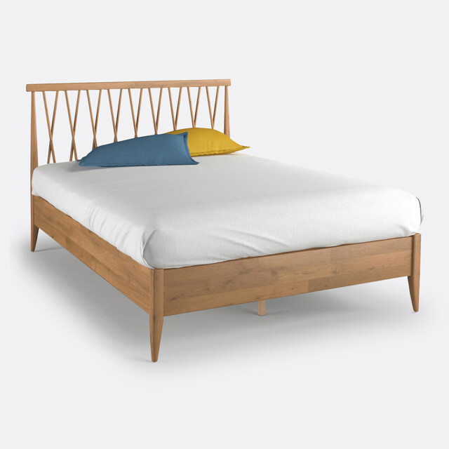 Quilda Soild Oak Bed - image 1