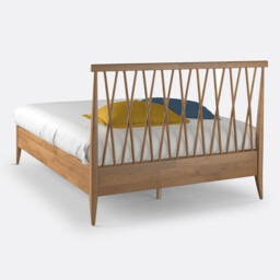 Quilda Soild Oak Bed - thumbnail 4