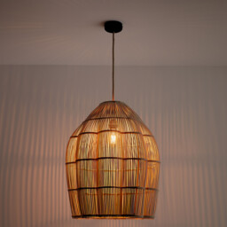 Dankia 50cm Diameter Rattan Ceiling Light - thumbnail 2