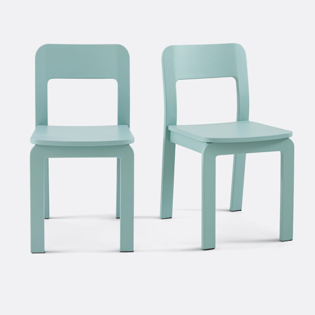 Set of 2 Talet Stained Solid Birch Chairs - image 1