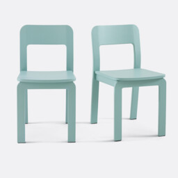 Set of 2 Talet Stained Solid Birch Chairs