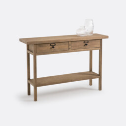 Lunja Console Table in Solid Pine - thumbnail 1