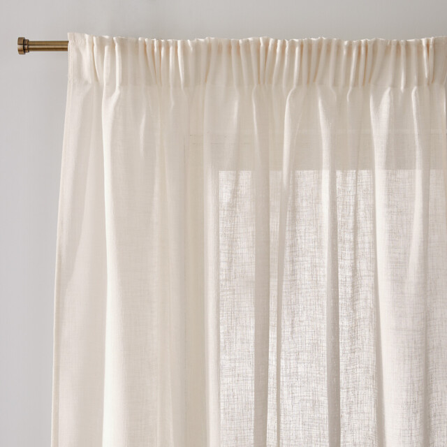 Nyong Voile Panel with Pencil Pleat and Wave - image 1