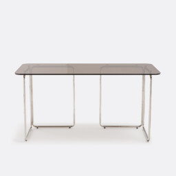 Socer Desk in Glass and Chromed Steel - thumbnail 3