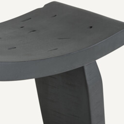 Oreus Solid Mango Three-Legged Footstool - thumbnail 3