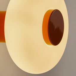 Omer Wall Or Ceiling Light in Iron and Opaline Glass, Diameter 21.5cm - thumbnail 4