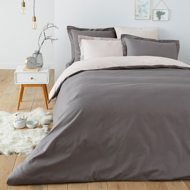 Two-Tone Cotton Duvet Cover - image 1