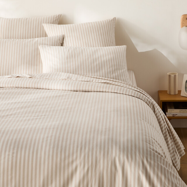 Soizic Beige Cotton Duvet Cover - image 1