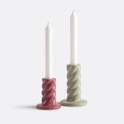 Vavy Twisted Ceramic Candle Holder H12.5cm - thumbnail 4