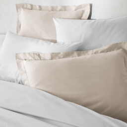 Scénario Plain 100% Cotton Zipped Duvet Cover - thumbnail 2