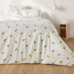 Citron 50% Recycled Cotton Duvet Set with Square Pillowcase - thumbnail 2