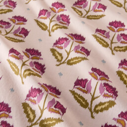 Antes Floral Print Washed Cotton Pillowcase - thumbnail 4