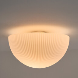 Loulou Ceiling Or Wall Light in Grooved Opaline Glass, Diameter 33cm - thumbnail 2