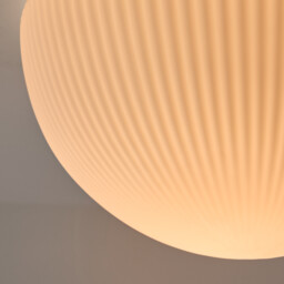 Loulou Ceiling Or Wall Light in Grooved Opaline Glass, Diameter 33cm - thumbnail 3