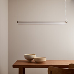 Strozzi Glass and Steel Tube Ceiling Light - thumbnail 4