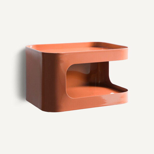 Sandoval Steel Wall-Mounted Bedside Table with 1 Compartment - image 1