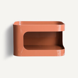 Sandoval Steel Wall-Mounted Bedside Table with 1 Compartment - thumbnail 2