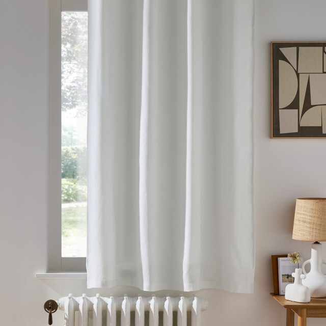 Onega Blackout Radiator Curtain in Washed Linen - image 1