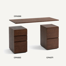Working Walnut Veneer Desk Tray, Length 150cm - thumbnail 4