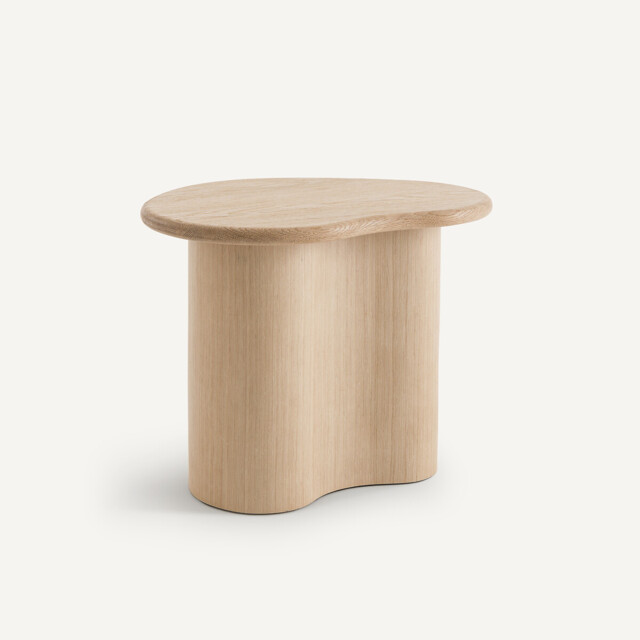 Phlu Sofa Side Table in Sanded and Veneered Oak - image 1