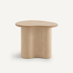 Phlu Sofa Side Table in Sanded and Veneered Oak - thumbnail 2