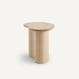 Phlu Sofa Side Table in Sanded and Veneered Oak - thumbnail 3