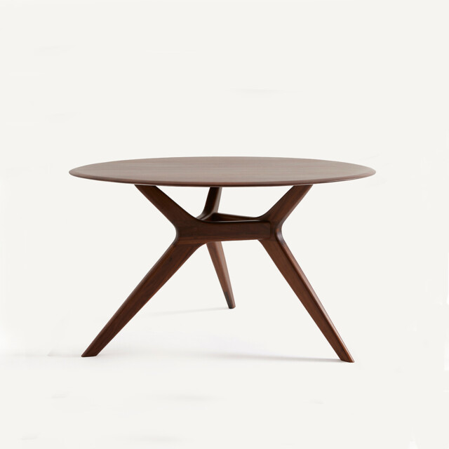 Maricielo Round Solid Walnut Table - image 1