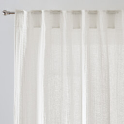 Elki Cotton Muslin/Linen Curtain with Concealed Tab Top - thumbnail 1