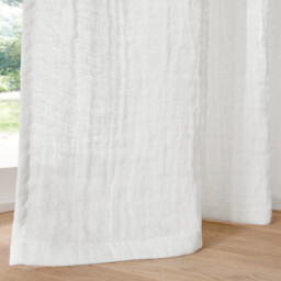 Elki Cotton Muslin/Linen Curtain with Concealed Tab Top - thumbnail 4