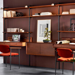 Archivita Cabinet in Walnut Veneer W110 X D35cm - thumbnail 2