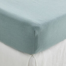 Marnie Fitted Sheet in Washed Cotton/Linen, 30cm Flap - thumbnail 3