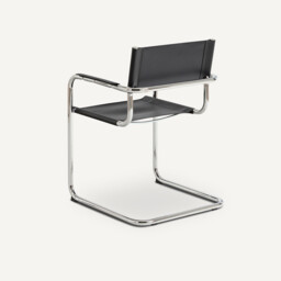 Winset Genuine Split Leather Table Armchair - thumbnail 4