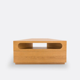 Vonti Oak Veneer Corner TV Cabinet - thumbnail 2
