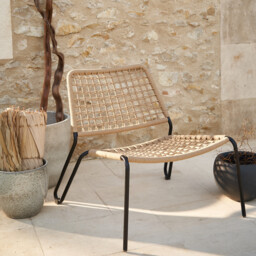 Masix Woven Cord Low Garden Chair - thumbnail 2