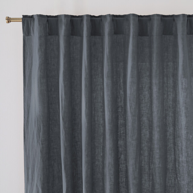 Onega Concealed Tab Top Curtain in Washed Linen - image 1
